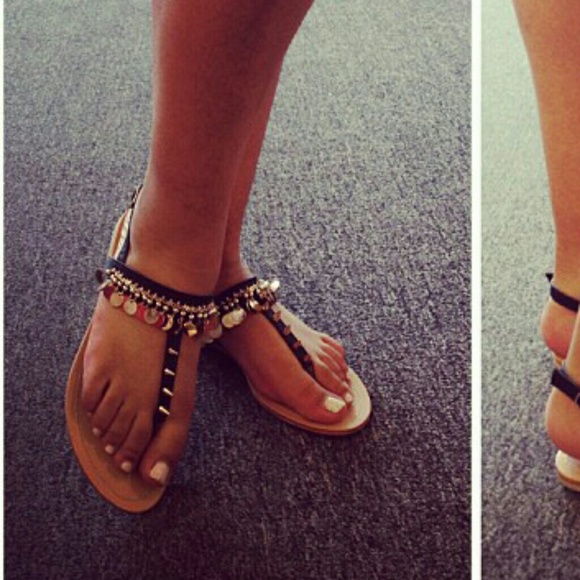 GOLD DISC SANDALS - Picture 4 of 5